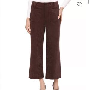 Bagatelle Faux Suede Wide Leg Pants